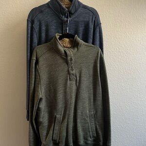 BUNDLE OF 2 Button-Neck Men’s Pullover Sweaters